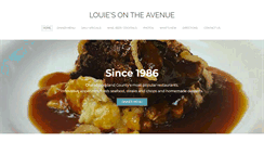 Desktop Screenshot of louiesontheavenue.com